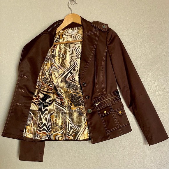 Cache - Brown Blazer - Size S - Like New - Picture 3 of 12
